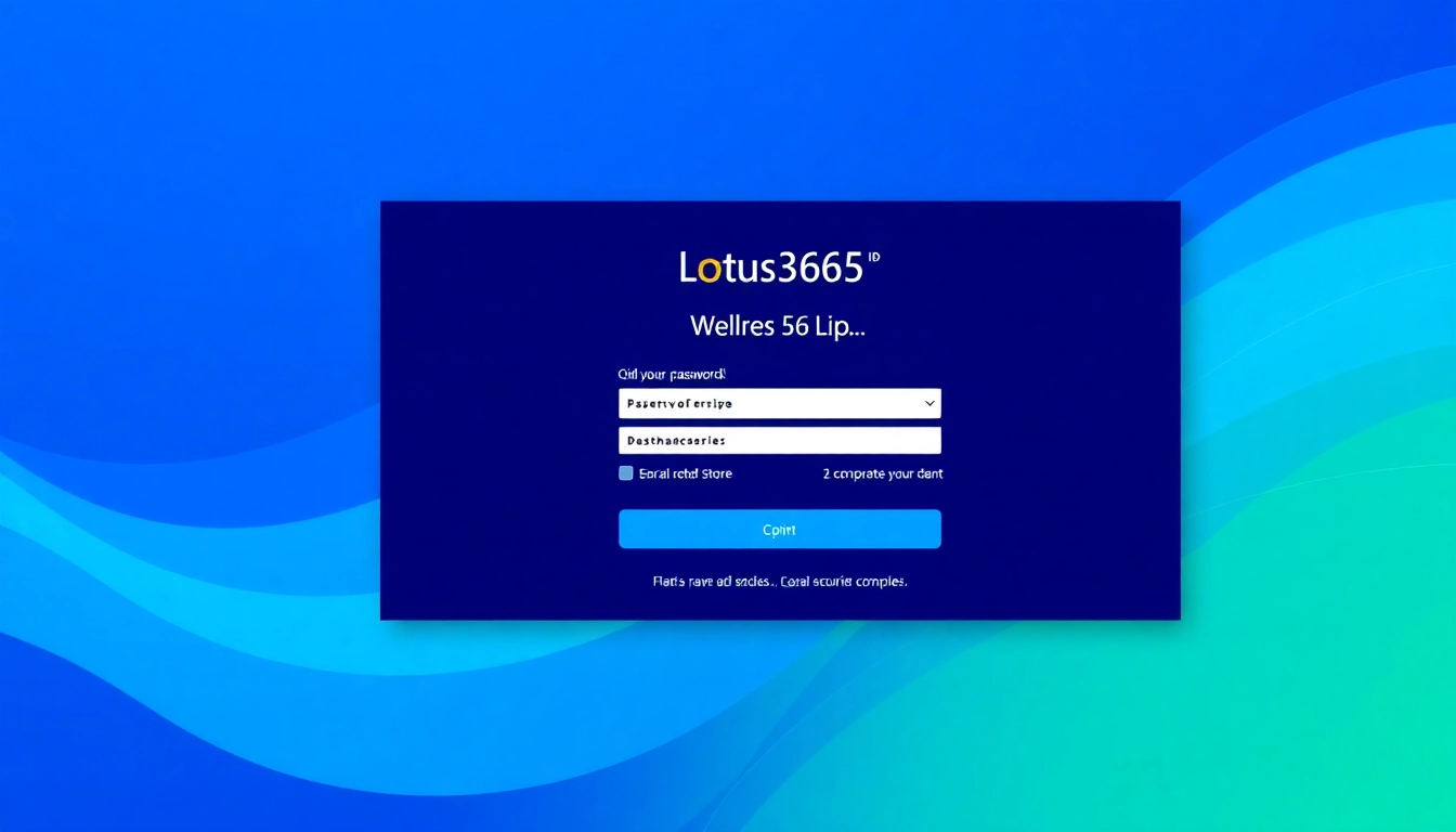 Secure Lotus365 ID login page illustrating password change process for enhanced user account management