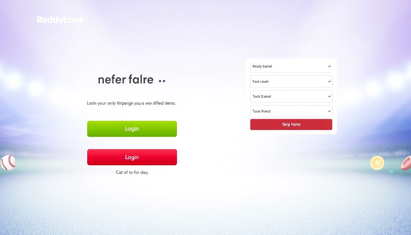 Seamless Reddybook Login screen with a secure interface, inviting users to access sports betting and casino features effortlessly, emphasizing safety and ease of use for Indian players.