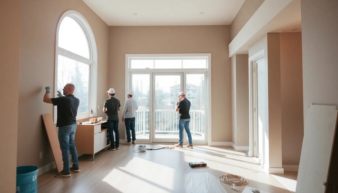 Skilled calgary home renovation contractors transforming a kitchen with quality craftsmanship